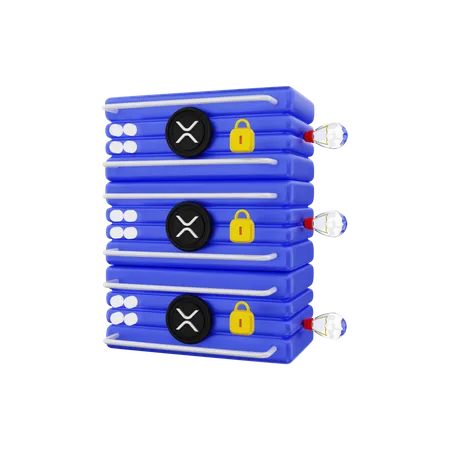 Serveur XRP  3D Illustration