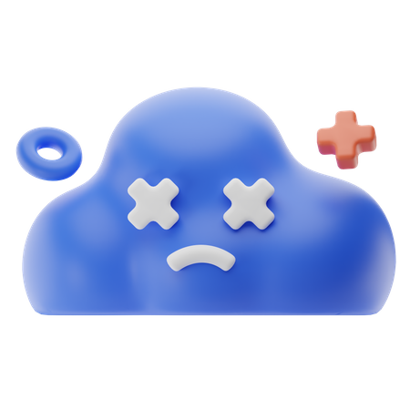 Serveurs cloud en panne  3D Icon