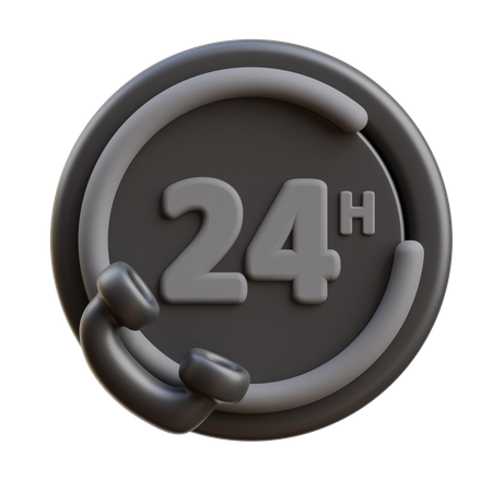 Service 24 heures sur 24  3D Icon