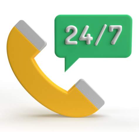 Service 24 heures sur 24  3D Icon