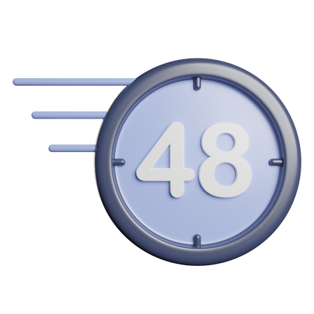 Service 48 heures  3D Icon