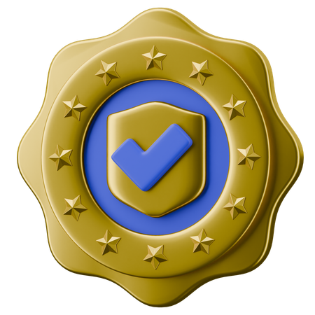 Service Badge  3D Icon