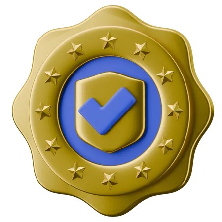 Service Badge  3D Icon