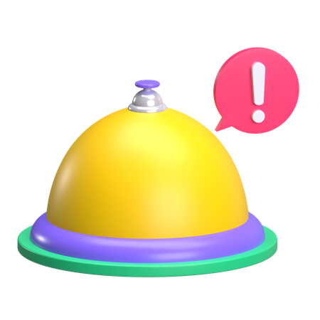 Cloche de service  3D Icon