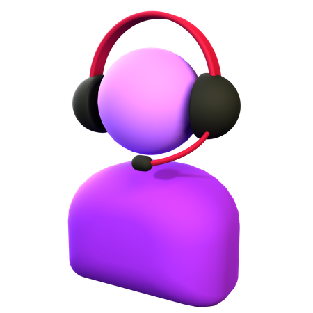 Service client  3D Icon