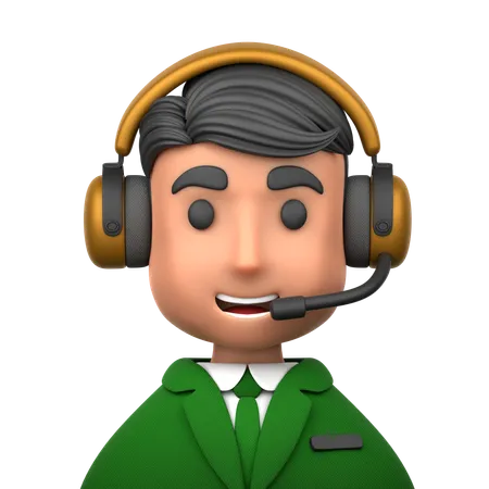 Service client  3D Icon