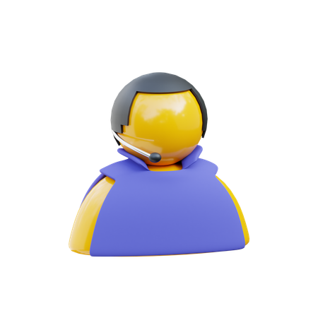 Service client  3D Icon