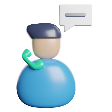 Service client  3D Icon