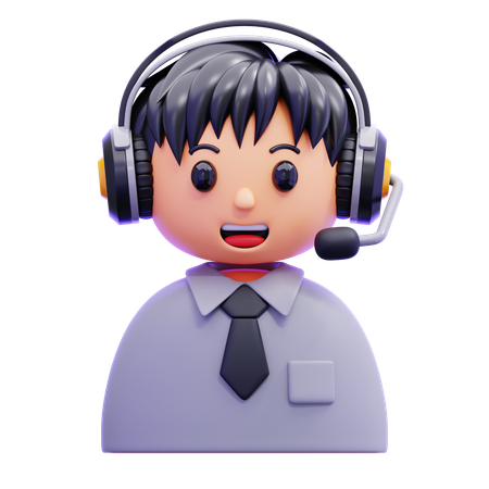 Service client  3D Icon