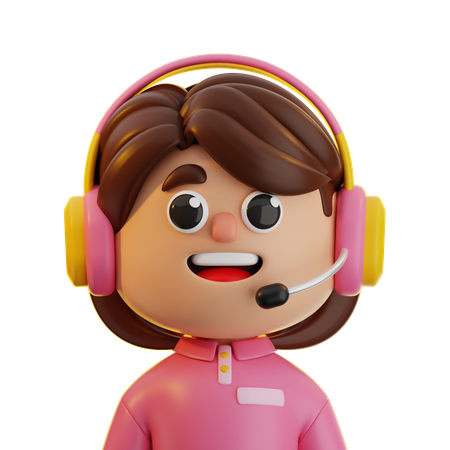 Service client  3D Icon
