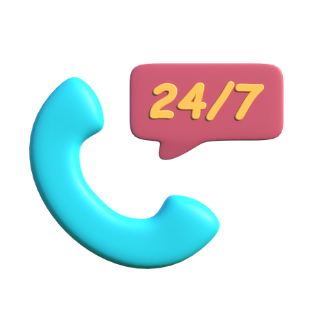 Service client 24 heures sur 24  3D Icon
