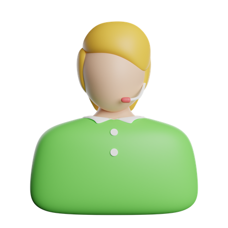 Service client  3D Icon