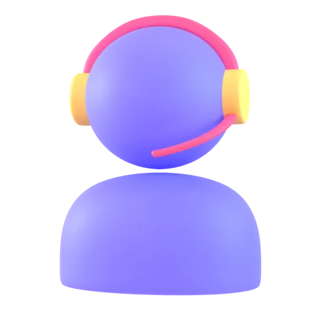 Service client  3D Icon