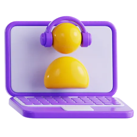 Service client en ligne  3D Icon