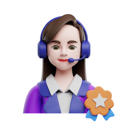 Service client VIP  3D Icon