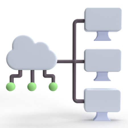 Service cloud  3D Icon