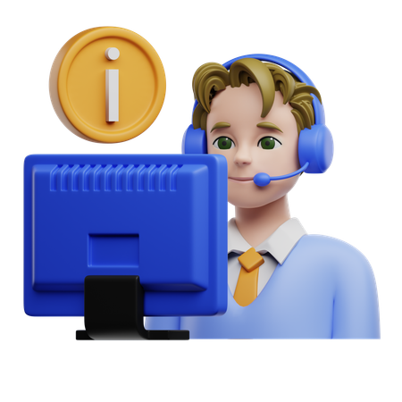 Bureau d'aide  3D Icon