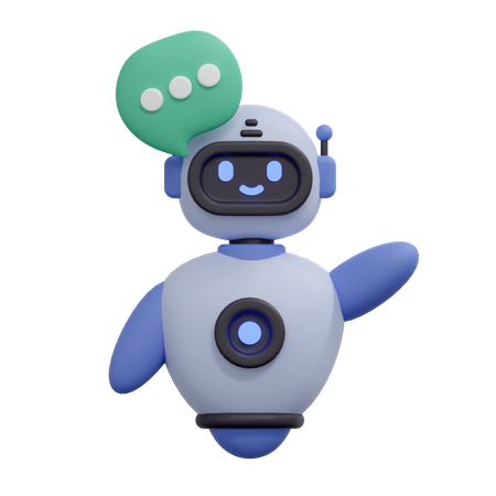 Service d'assistance chatbot  3D Icon