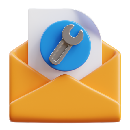 Service de réparation de courrier électronique  3D Icon