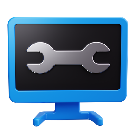 Service informatique  3D Icon