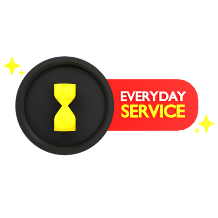 Service quotidien  3D Icon