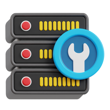 Service serveur  3D Icon