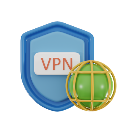 Service VPN  3D Icon