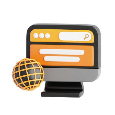 Service Web  3D Icon