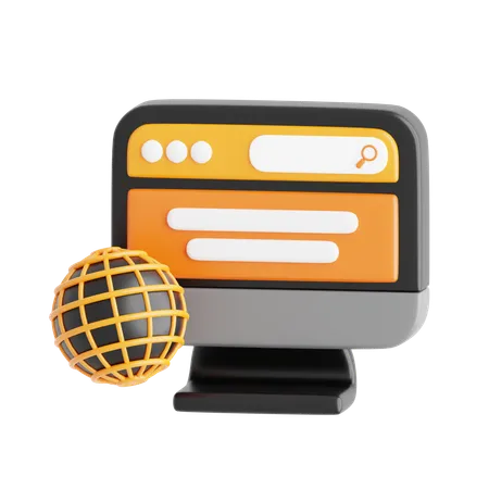 Service Web  3D Icon