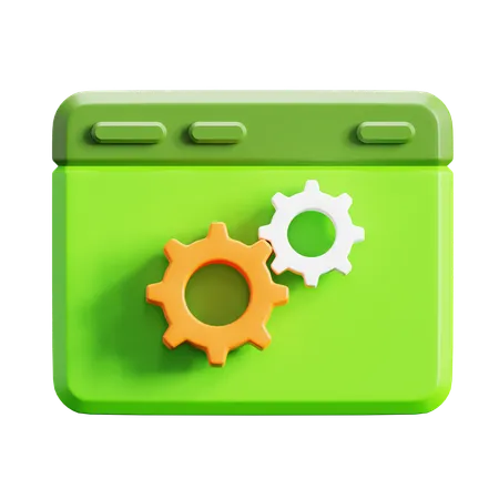 Service Web  3D Icon