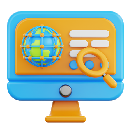 Service Web  3D Icon