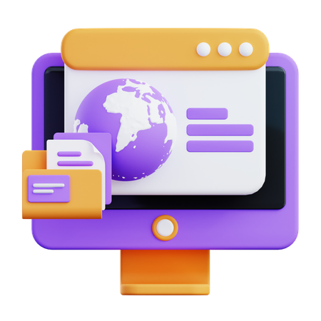 Service Web  3D Icon