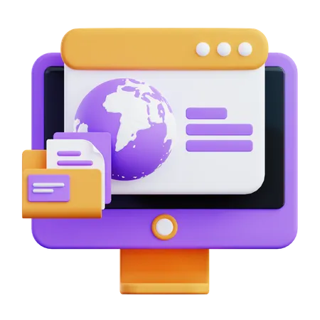 Service Web  3D Icon