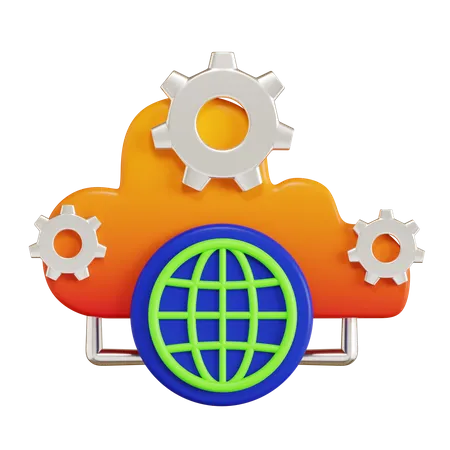 Service Web  3D Icon