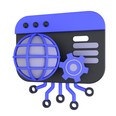 Service Web  3D Icon