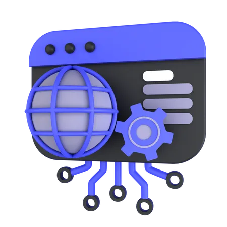 Service Web  3D Icon