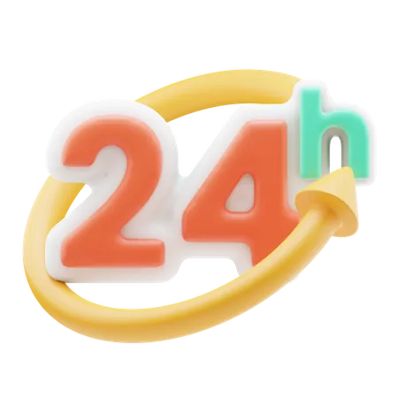 Services 24 heures sur 24  3D Icon