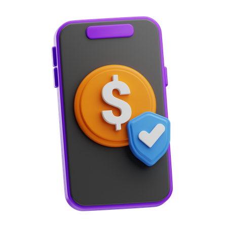 Services bancaires en ligne Sécurité Internet  3D Icon