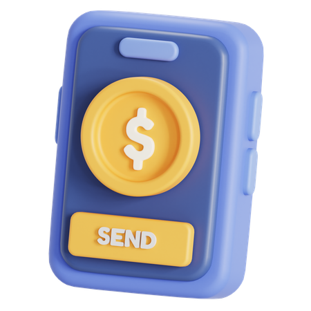 Les services bancaires mobiles  3D Icon