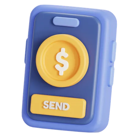 Les services bancaires mobiles  3D Icon