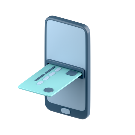 Les services bancaires mobiles  3D Icon