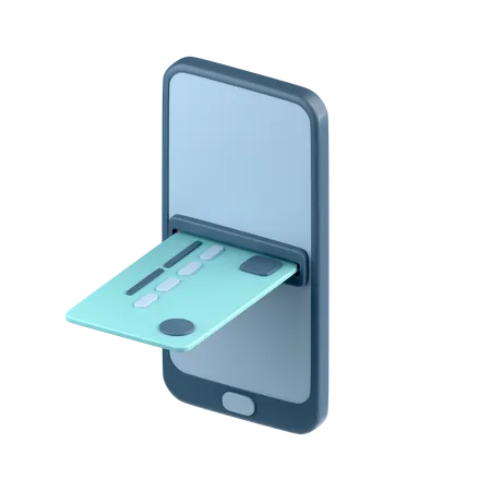 Les services bancaires mobiles  3D Icon