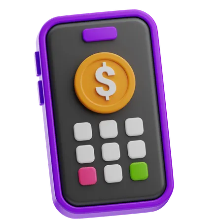 Les services bancaires mobiles  3D Icon