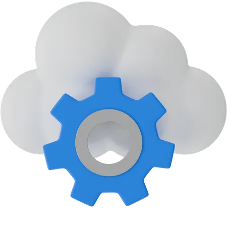 Services cloud  3D Icon