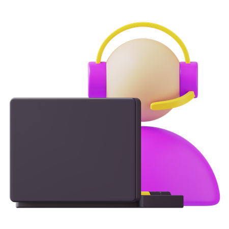 Servicio al Cliente  3D Icon