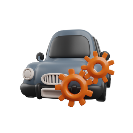 Servicio de auto  3D Icon