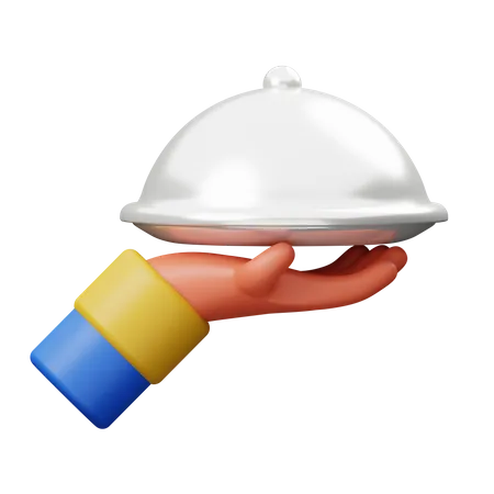 Servicio de comida  3D Illustration