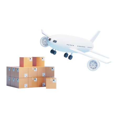 Servicio de entrega aérea  3D Icon