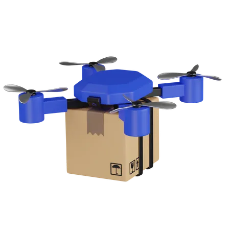 Servicio de entrega con drones  3D Icon