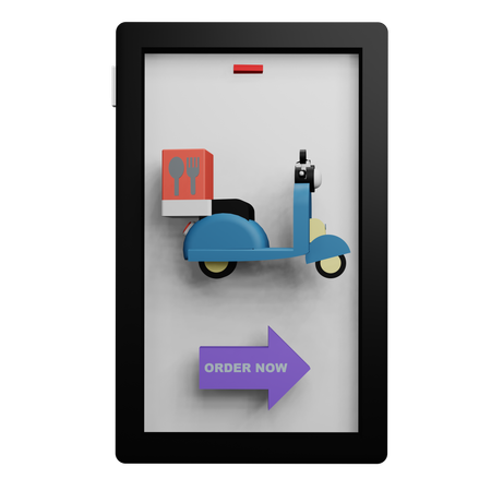 Servicio de entrega de scooters  3D Icon